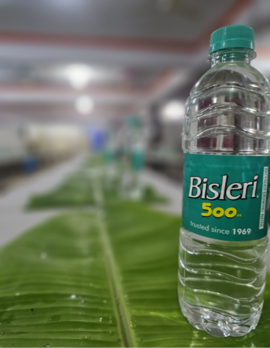 Bisleri-water-bottles-at-wedding-catering-service-in-Bangalore